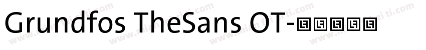 Grundfos TheSans OT字体转换
